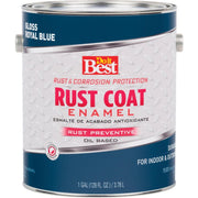 Rust Coat Oil-Based Gloss Enamel, Royal Blue, 1 Gal.