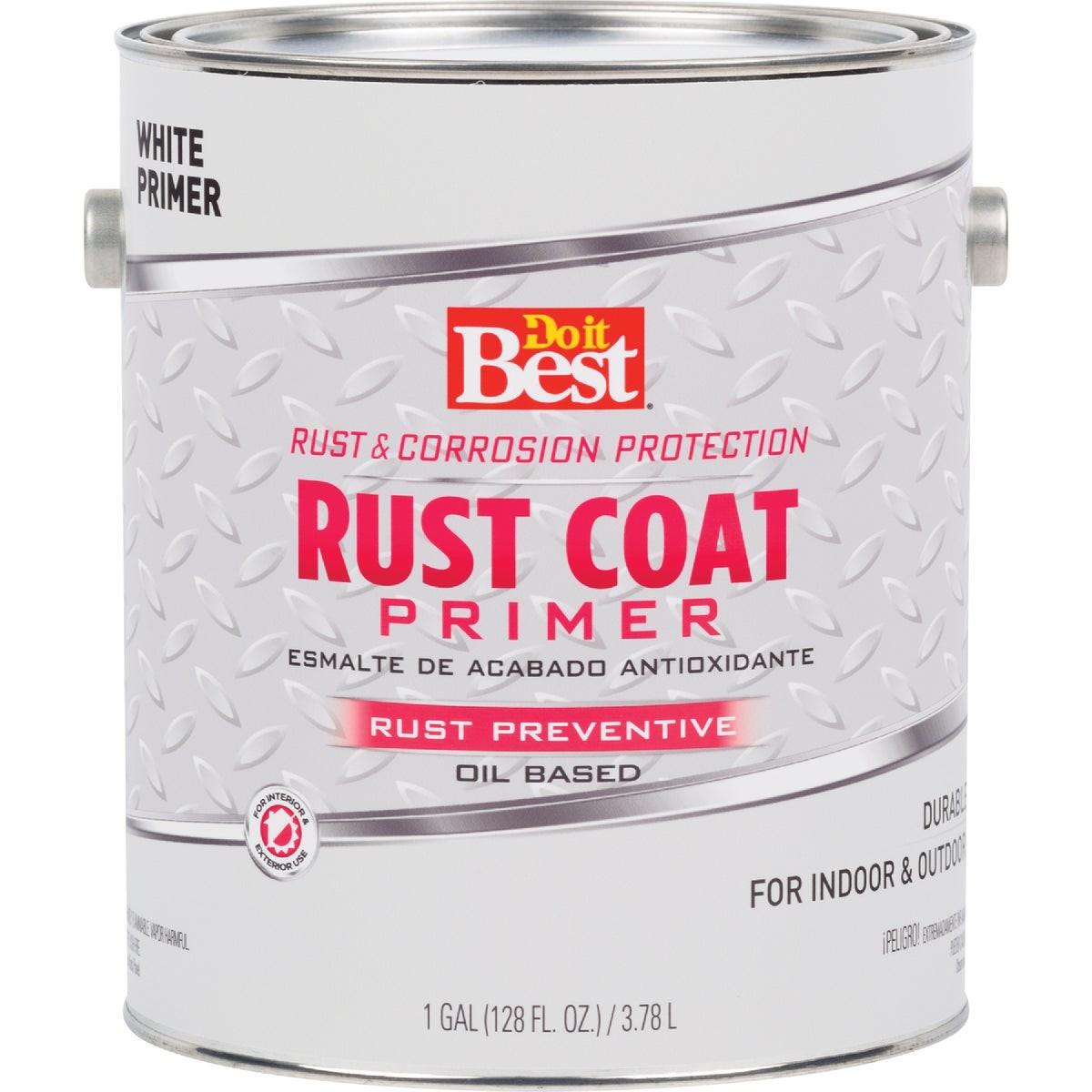 Rust Coat Enamel Primer, White, 1 Gal.