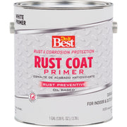 Rust Coat Enamel Primer, White, 1 Gal.