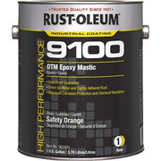 Coating, 9100, 1 gal, Safety Orange, Gloss, Epoxy Mastic