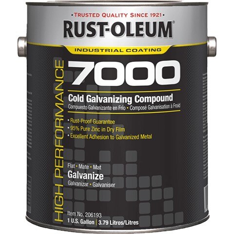 Galvanizing Compound, 1 qt, Flat, High Performance