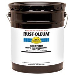 Striping Paint, Traffic Marking, 5 gal, Yellow, Flat