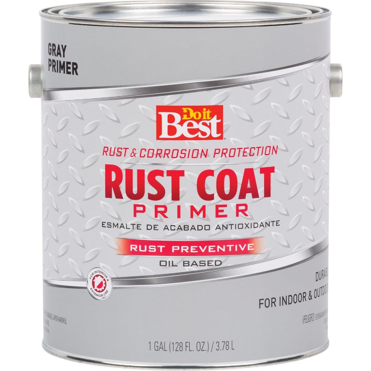 Rust Coat Enamel Primer, Gray, 1 Gal.