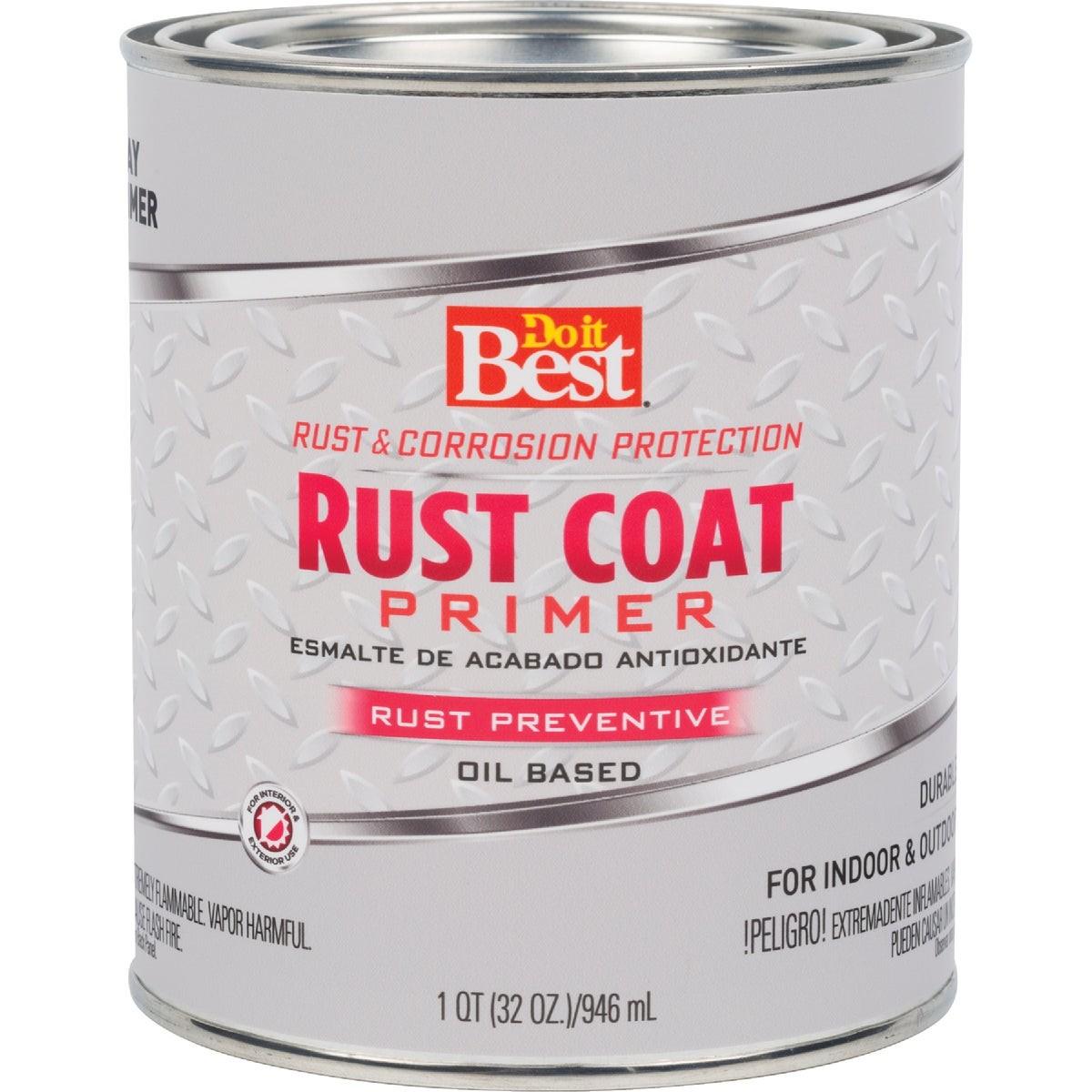 Rust Coat Enamel Primer, Gray, 1 Qt.