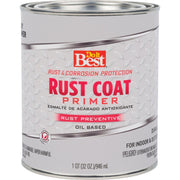 Rust Coat Enamel Primer, Gray, 1 Qt.