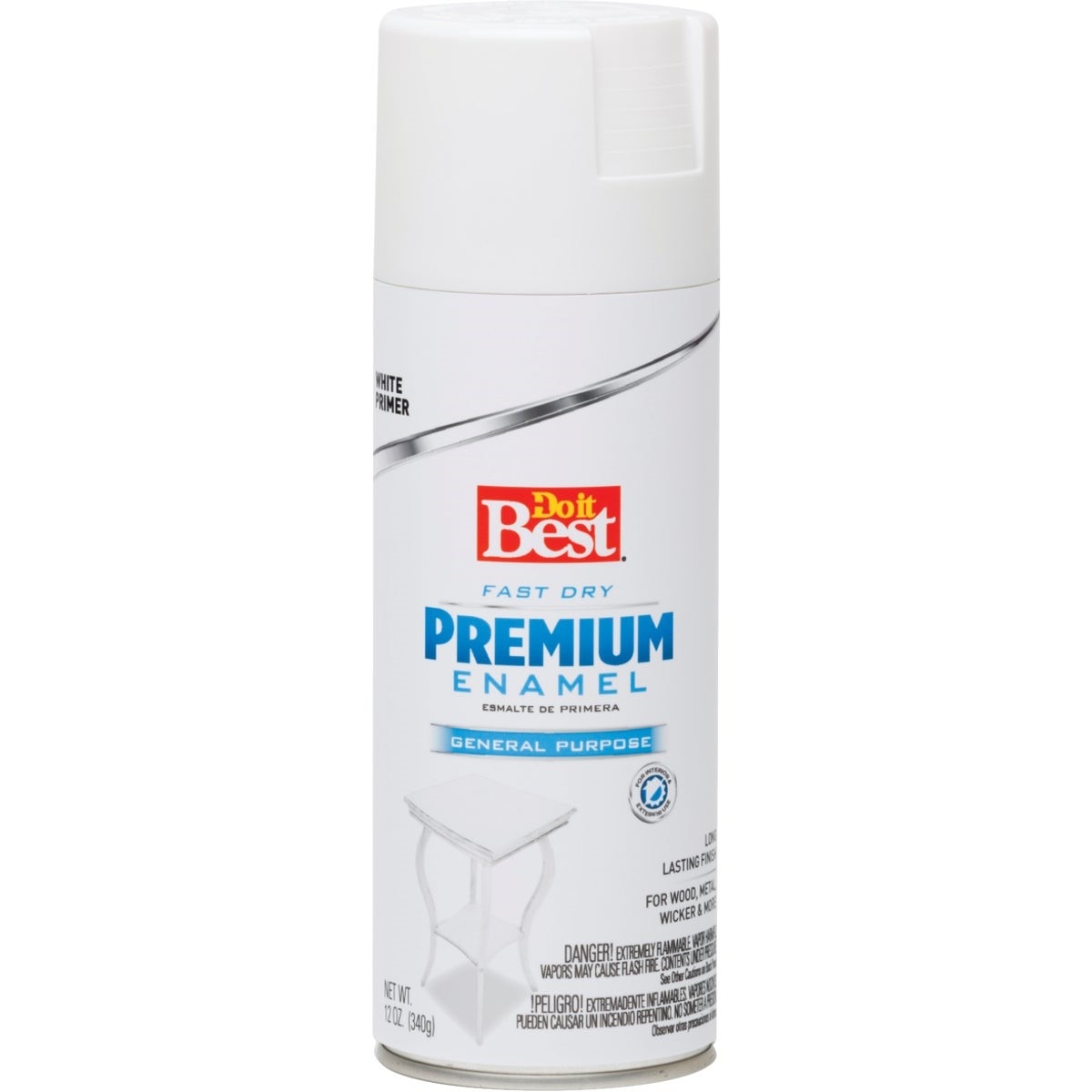 Premium Enamel White 12 Oz. All-Purpose Spray Paint Primer
