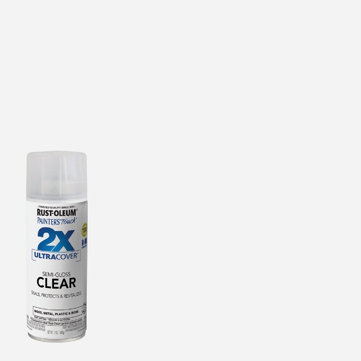Rust-Oleum Painter's Touch 2X Ultra Cover 12 Oz. Semi-Gloss Finish Spray Paint, Clear