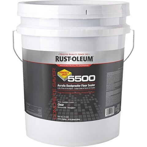 Sealer, 5500, 5 gal, Clear, Gloss, Floor, Dustproofer, Water