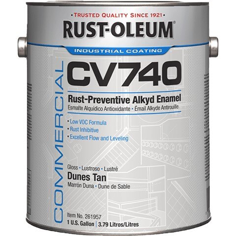 Primer, CV740, 1 gal, Red, Flat, Alkyd Enamel