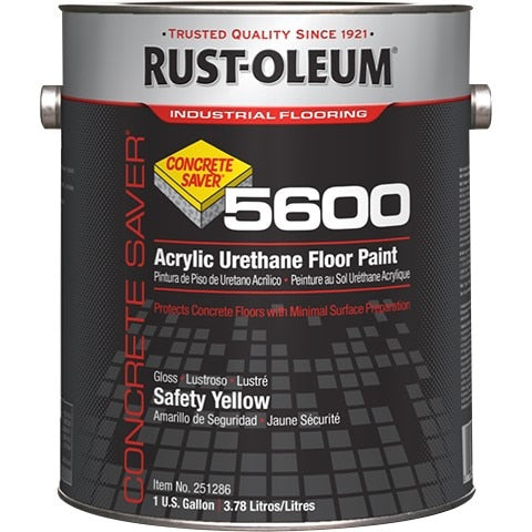 Paint, 5600, 1 gal, Safety Orange, Gloss, Floor