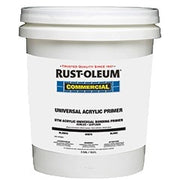 Primer, 5 gal, Gray, Flat, Universal, Acrylic