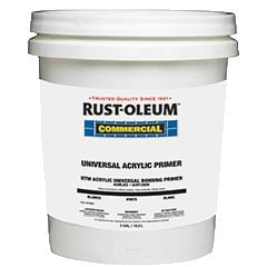 Primer, 5 gal, Gray, Flat, Universal, Acrylic