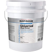 Primer, 5 gal, White, Flat, Universal, Alkyd