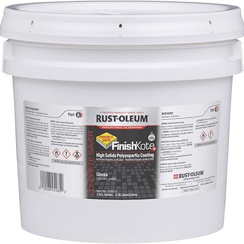 Coating, FinishKote, 1 gal, Kit, Clear, Gloss, Floor