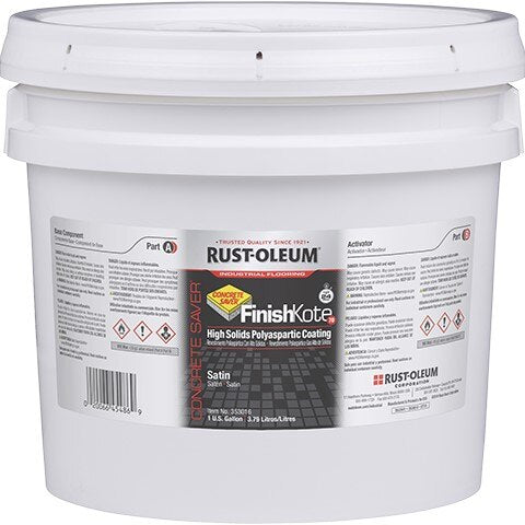 Coating, FinishKote, 1 gal, Kit, Clear, Satin, Floor