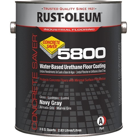 Coating, 5800, 1 gal, Kit, Navy Gray, Gloss, Floor, Water
