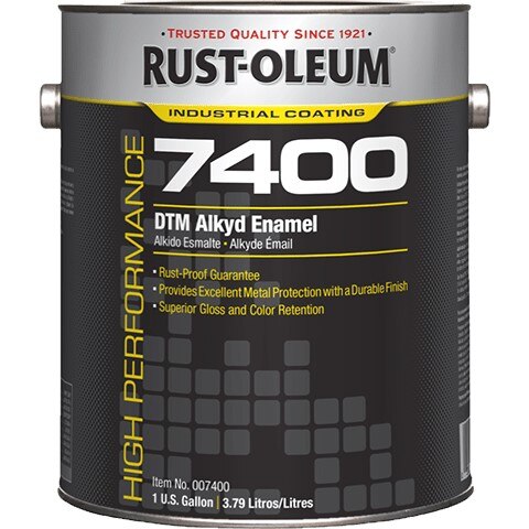 Paint, 7400, 1 gal, Black, Flat, High Performance