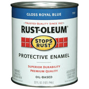 Rust-Oleum Stops Rust Oil Based Gloss Protective Rust Control Enamel, Royal Blue, 1 Qt.