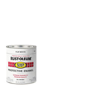 Rust-Oleum Stops Rust Oil Based Flat Protective Rust Control Enamel, White, 1 Qt.