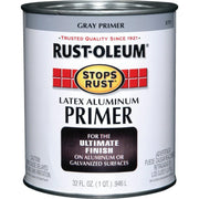 Rust-Oleum Stops Rust Latex Aluminum Primer, Gray, 1 Qt.