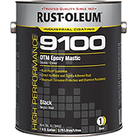 Coating, 9100, 1 gal, Black, Gloss, High Performance