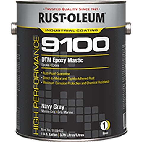 Coating, 9100, 1 gal, Navy Gray, Gloss, High Performance