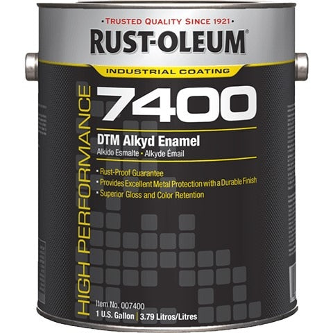 Paint, 7400, 1 gal, Safety Red, Gloss, High Performance