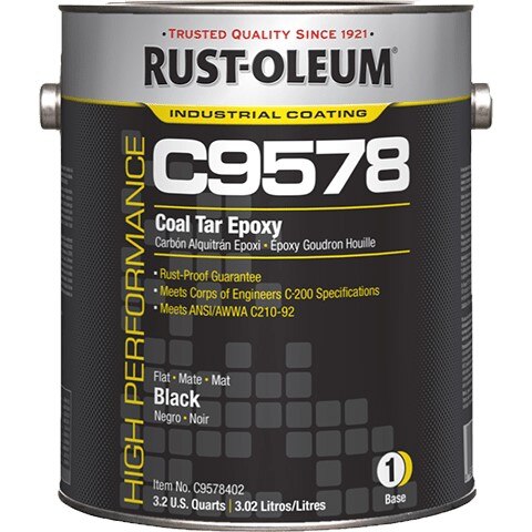 Coating Base, 1 gal, Gloss, High Performance, Tar Epoxy