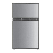 Impecca RC-2311 3.1 Cu. Ft. Compact Double Door Refrigerator, Stainless Look