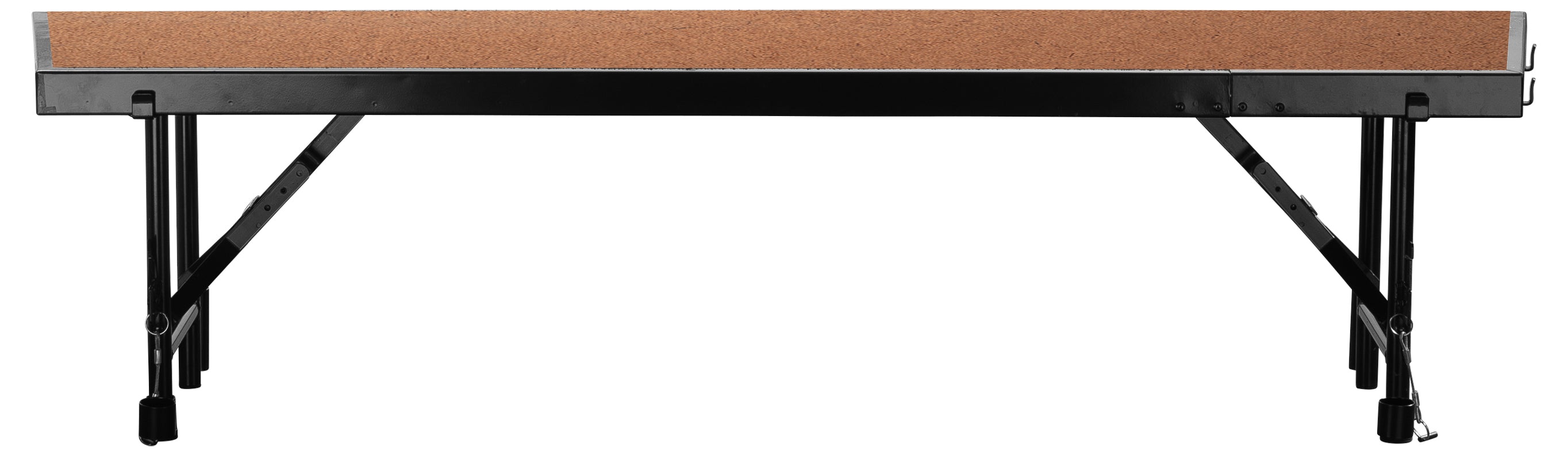 NPS® 18" x 66" x 16" Tapered Standing Choral Riser, Hardboard, Frame Color: Black