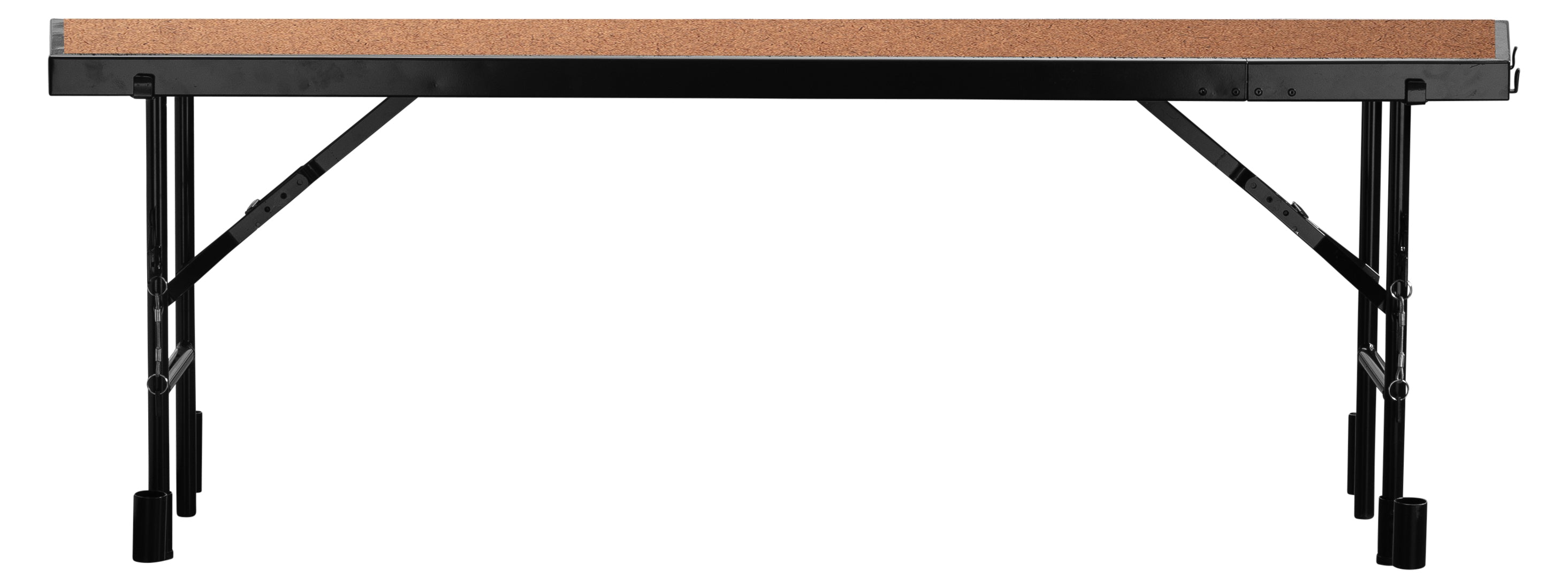 NPS® 18" x 72" x 24" Tapered Standing Choral Riser, Hardboard, Frame Color: Black