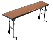 NPS® 18" x 78" x 32" Tapered Standing Choral Riser, Hardboard, Frame Color: Black