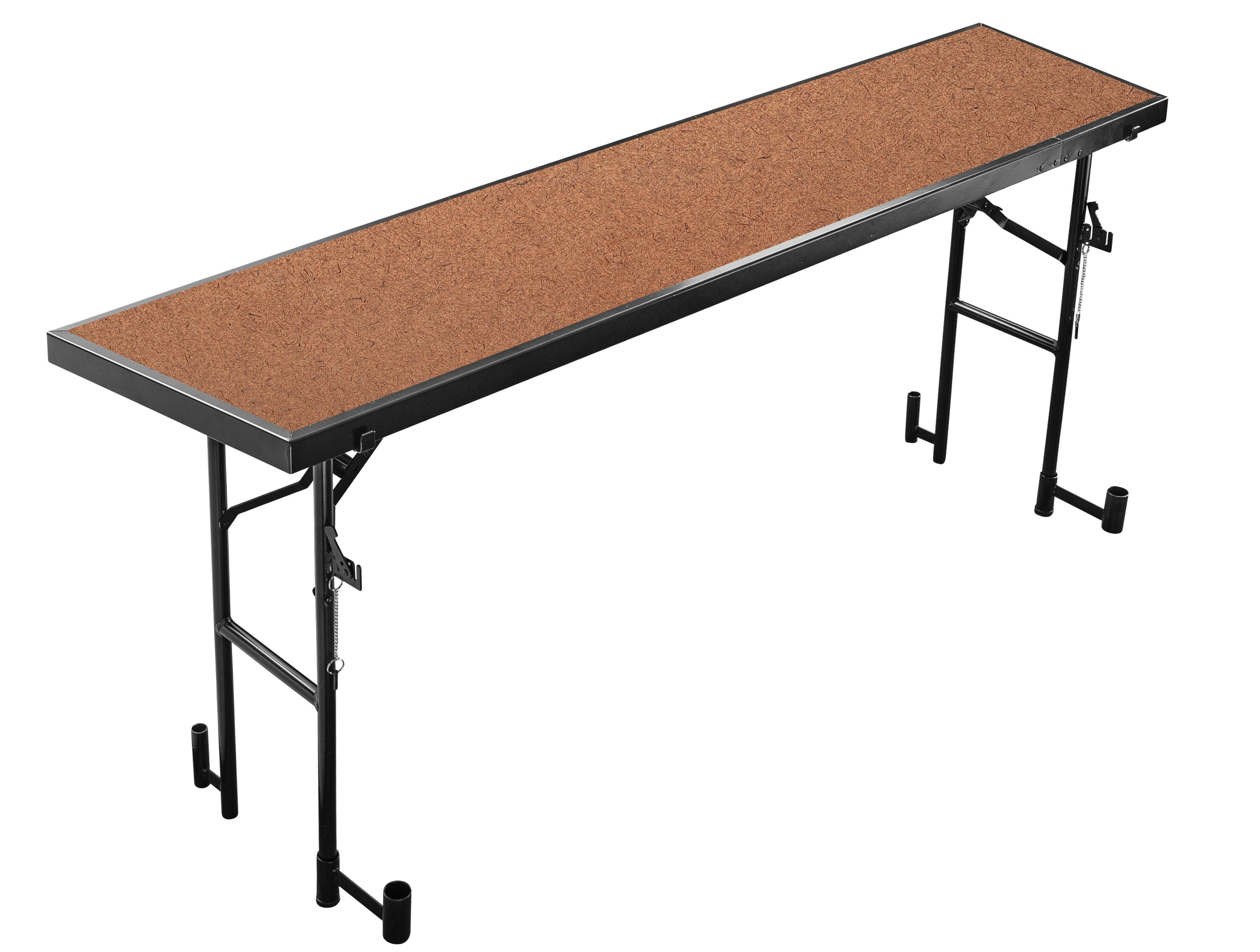 NPS® 18" x 78" x 32" Tapered Standing Choral Riser, Hardboard, Frame Color: Black
