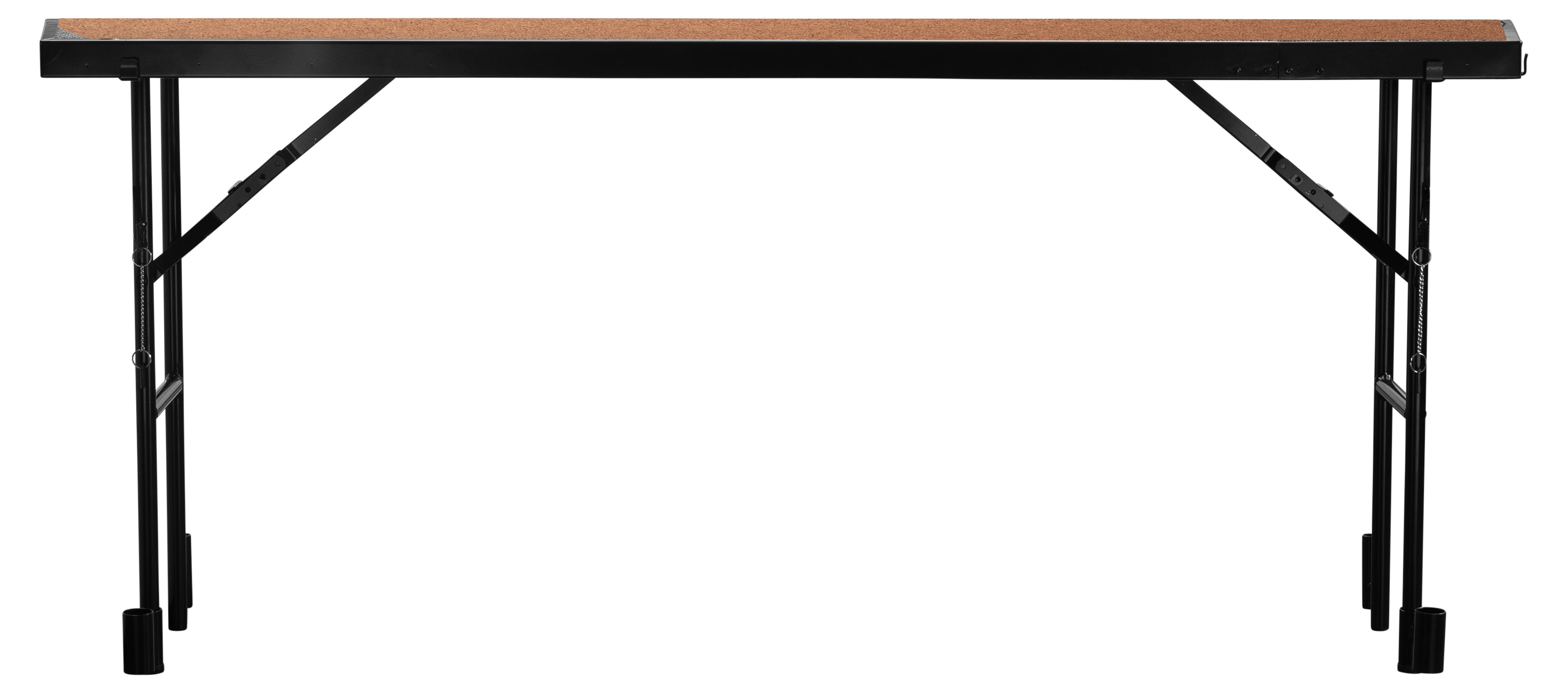 NPS® 18" x 78" x 32" Tapered Standing Choral Riser, Hardboard, Frame Color: Black