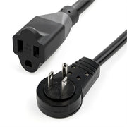 StarTech.com Rotating Flat Plug Extension Cord, 10', Black
