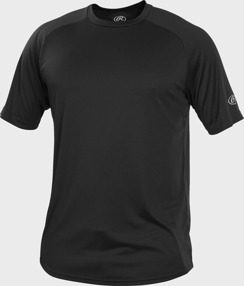 Rawlings Adult Crew Neck Short Sleeve Jersey - Large - Black