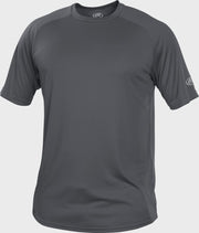 Rawlings Youth Crew Neck Short Sleeve Jersey - Medium - Graphite