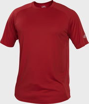 Rawlings Youth Crew Neck Short Sleeve Jersey - Medium - Scarlet
