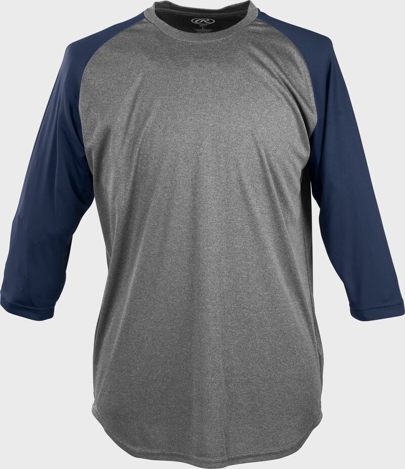 Rawlings Adult Three-Quarter Sleeve Performance Jersey - 2Xl - Navy