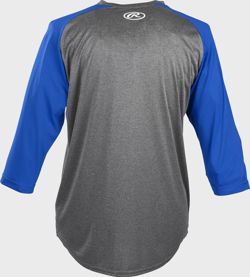 Rawlings Adult Three-Quarter Sleeve Performance Jersey - Large - Royal