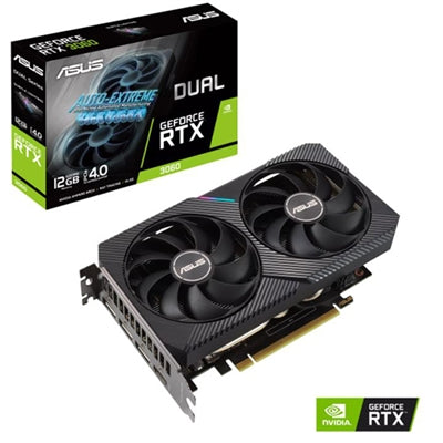 ASUS - NVIDIA GeForce RTX 3060 Dual Overclock 12GB GDDR6 PCI Express 4.0 Graphics Card - Black