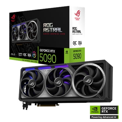 ASUS - ROG Astral NVIDIA GeForce RTX 5090 32GB GDDR7 PCI Express 5.0 Graphics Card - Black