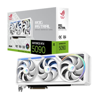 ASUS - ROG Astral GeForce RTX 5090 32GB GDDR7 PCI Express 5.0 Graphics Card ROG-ASTRAL-RTX5090-O32G-WHITE