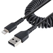 StarTech.com - StarTech 50cm USB to Lightning Cable, MFi Certified, Durable Coiled iPhone Charger