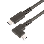 StarTech.com 3ft (1m) Rugged Right Angle USB-C Cable USB 3.2 Gen 2 (10 Gbps) Full-Featured USB C to C Data Transfer Cable 4K 60Hz DP Alt Mode 100W Pow