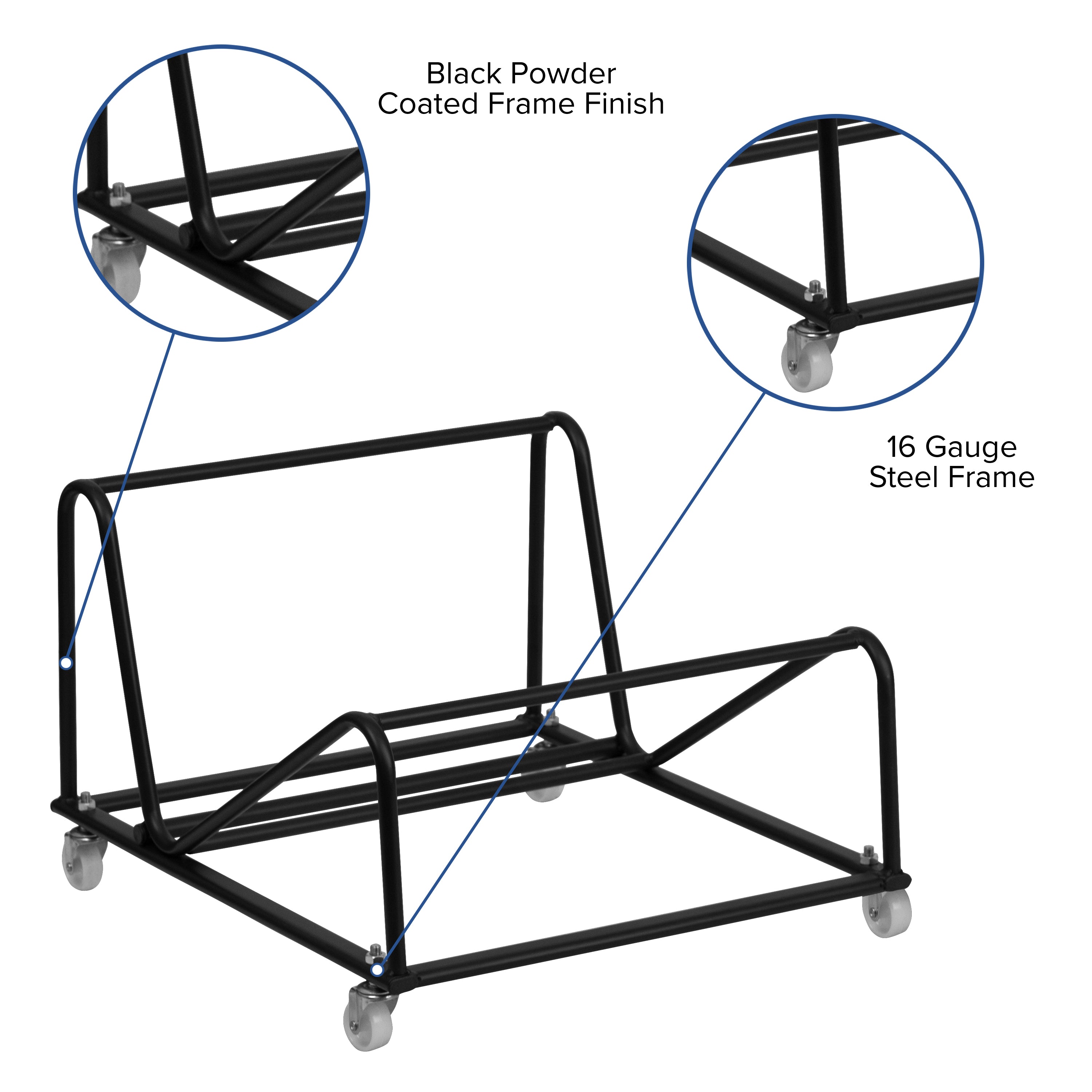 Hercules Sled Base Stack Chair Dolly