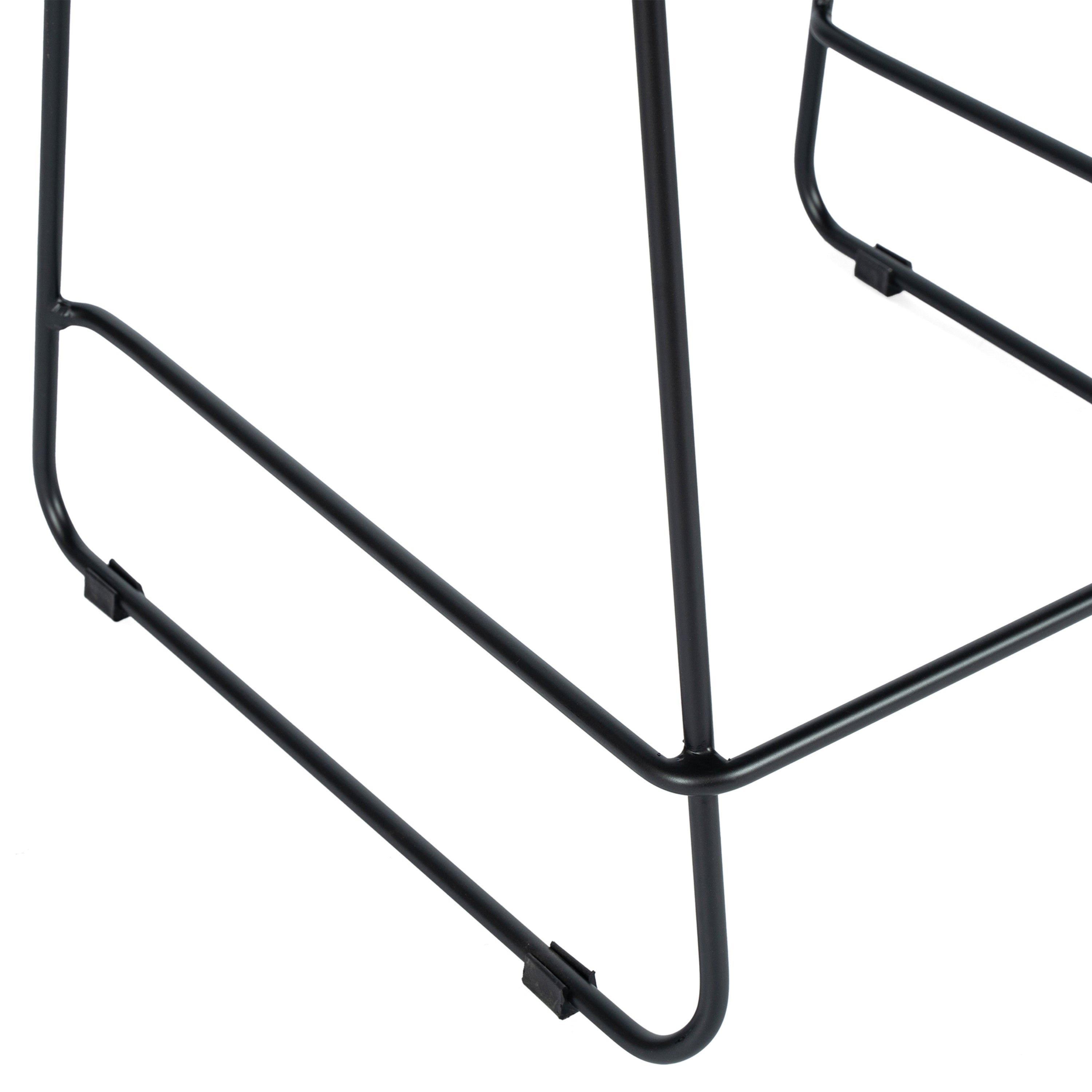 HERCULES Stack Counter Stool with Air-Vent Back and Powder Coated Sled Base