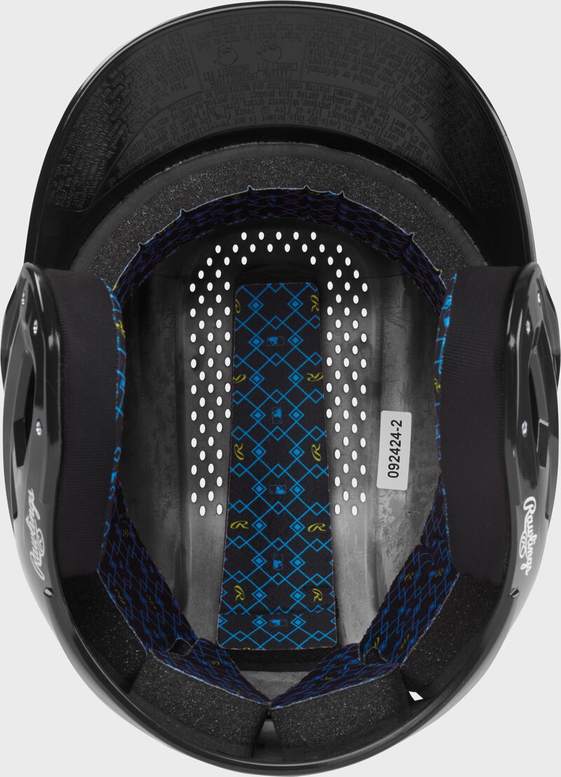 Rawlings Rx2 Gloss Junior Batting Helmet - Black