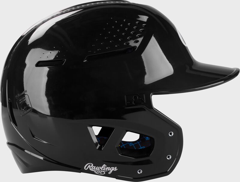 Rawlings Rx2 Gloss Junior Batting Helmet - Black