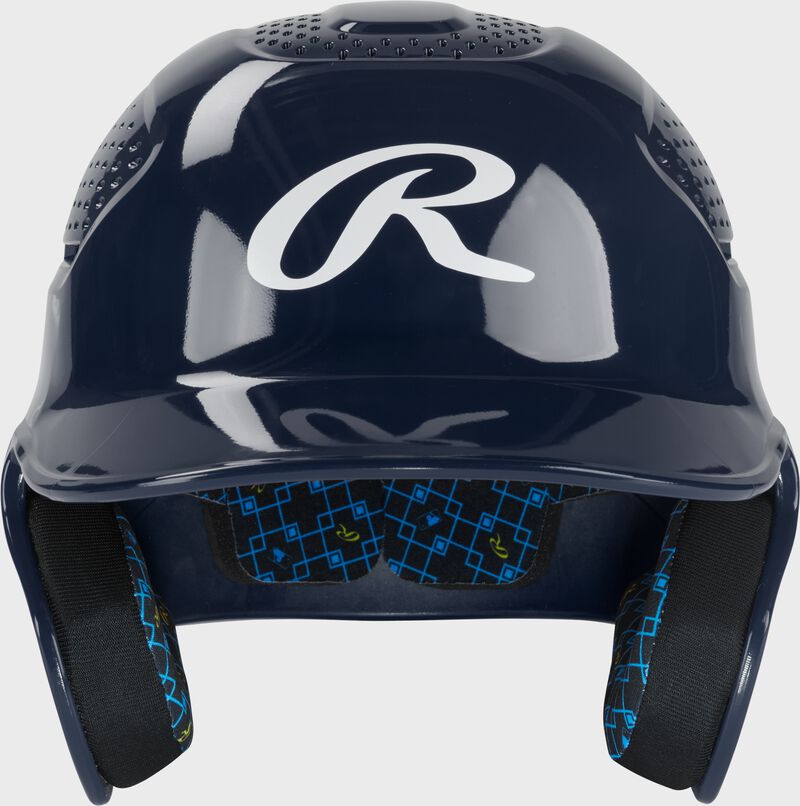 Rawlings Rx2 Gloss Senior Batting Helmet - Navy